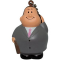 Businessman Bert Squeezies Stress Reliever Keyring